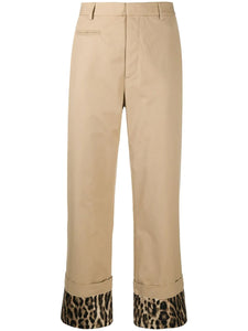 R13 Trousers with Fold Over Cuff