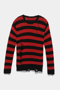R13 Shredded Grunge Crewneck Sweater
