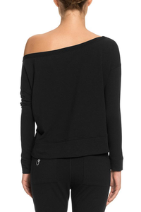 TATEJONES Bare Shoulder Sweatshirt