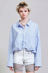 R13 Gathered Hem Shirt