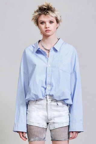 R13 Gathered Hem Shirt