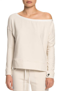 TATEJONES Bare Shoulder Sweatshirt