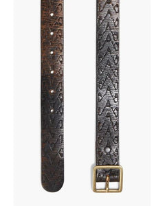 RE/DONE Embossed Square Buckle Belt