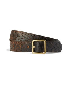 RE/DONE Embossed Square Buckle Belt